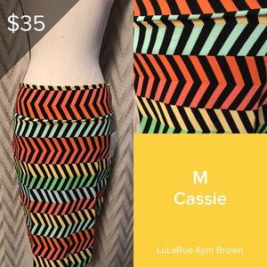 Lularoe Cassie Skirt Geometric Design